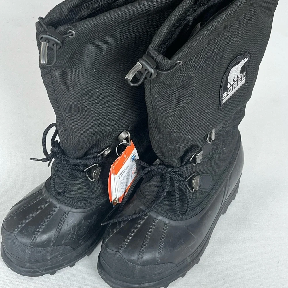 SOREL Men's Black Glacier Insulated Waterproof Boot - Size 8